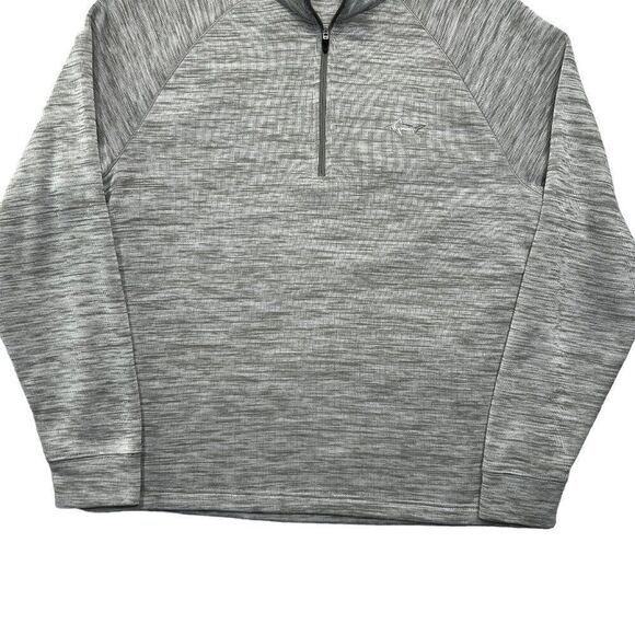 Greg Norman Men's Ambertex Heather Gray 1/4 Zip Golf Pullover - Picture 4 of 11